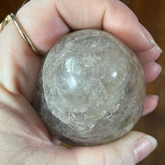 Smoky Quartz egg crystal 2.5” medium  stone healing feng shui - Picture 7 of 15